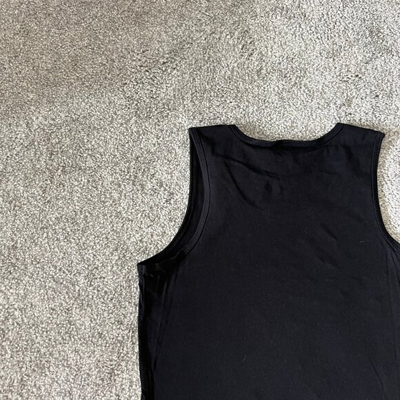 Vintage Varsity cheer tank top womens medium black orange love sporty USA 90s - Picture 4 of 9